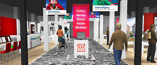 Informatiecentrum CU2030 Stationsgebied centrum van Utrecht Ontwerp diverse wanden en banners