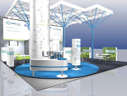 Beursstand Sibelco Grafisch ontwerp
